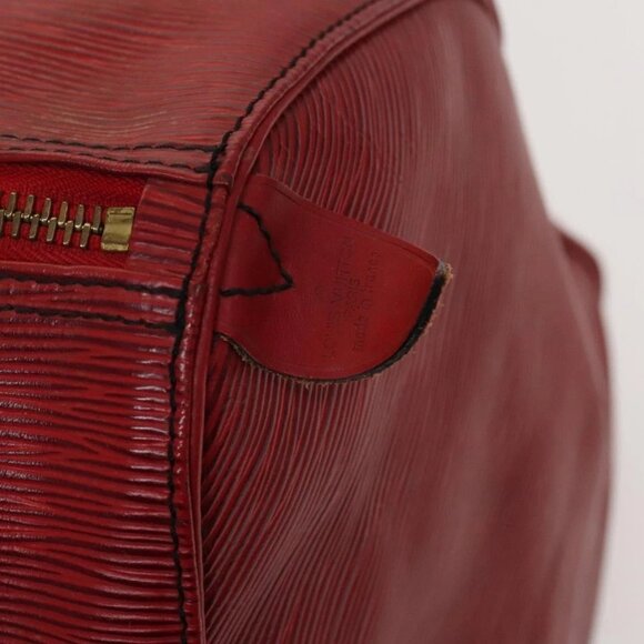 LOUIS VUITTON Epi Keepall 50 Boston Bag Red - Picture 12 of 16